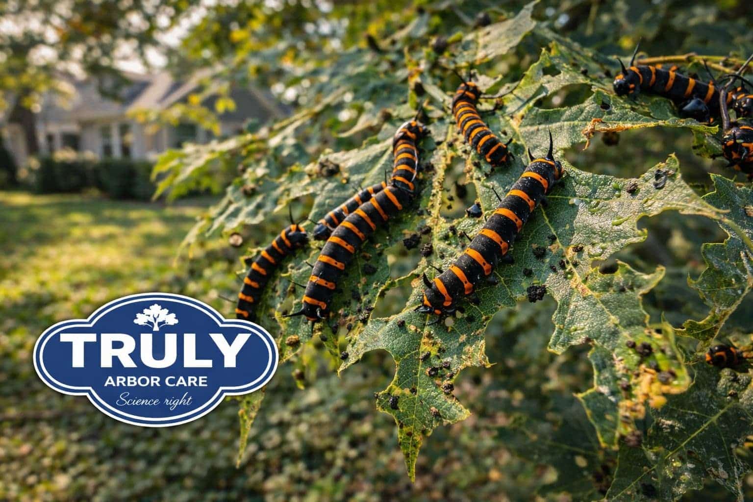 Orangestriped Oakworm in North Texas